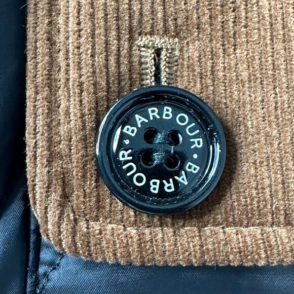 Barbour Mickley Quilted Jacket Black Ancient Full Zip Button Panel Women 2X NWT - Picture 8 of 14